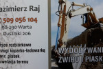 Żwir piasek ziemia rozbiórki - transport