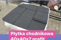 Płytka chodnikowa grafitowa 40x40x7