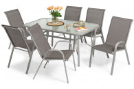 Zestaw PORTO 6 osobowy srebrny 150