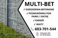 Ogrodzenia betonowe, płoty, wiaty, garaże