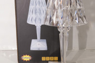 Akrylowa LAMPKA NOCNA STOŁOWA LED bezprzewodowa