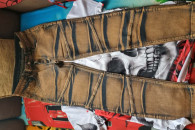 Męskie modne elastyczne spodnie dżinsowe XL