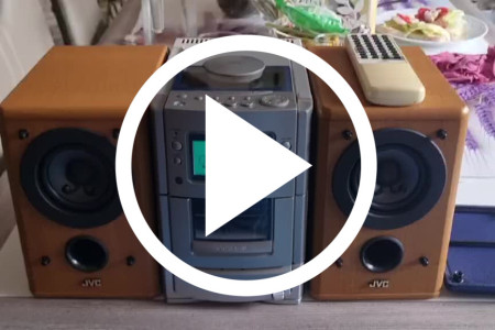 Wieża JVC UX-T55 kolumny JVC SP-UXT55 pilot AUX